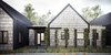 Modern home with Outdoor, Front Yard, Walkways, Pavers Patio, Porch, Deck, Small Patio, Porch, Deck, Grass, and Flowers. Detail render of front entrance. Photo 2 of Maclean Road Residence
