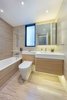 Modern home with Marble Counter, Wood Counter, Ceramic Tile Floor, Floor Lighting, Drop In Sink, Ceiling Lighting, Track Lighting, Wall Lighting, and Pendant Lighting. www.adj.com.hk @studioadjective #home #interior #design #homedecor Photo 12 of Dragon's Range Studio Adjective HONG KONG