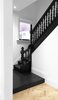 Modern home with Staircase, Wood Railing, and Wood Tread. Original Staircase (with some modifications) Photo 9 of (re) Edwardian House by Post Architecture Inc.