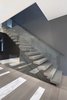 Modern home with Staircase, Glass Railing, and Wood Tread. Sculptural Staircase Photo 5 of IN House
