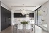 Modern home with Kitchen, Light Hardwood Floor, Pendant Lighting, Drop In Sink, and Wood Cabinet. Kitchen Photo 7 of IN House