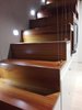 Modern home with Staircase, Cable Railing, and Wood Tread. wooden staircase to the mnaster closet, detail of the handrail made in stainless steel cables Photo 12 of CAFElab architects turns an old farmhouse into a luxury residence in Rome