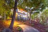 Modern home with Living Room. Front of home Photo of Mid-Century Retreat in Berkeley