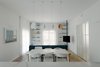 Modern home with Dining Room, Storage, Table, Chair, Ceiling Lighting, Wall Lighting, Pendant Lighting, and Medium Hardwood Floor. living room Photo 10 of Colorfull in the white city