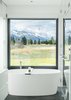 Modern home with Concrete Floor and Ceiling Lighting. Master Bath Views Photo 18 of The Landing