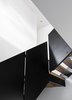 Modern home with Staircase, Metal Railing, and Wood Tread. black metal railing stairs Photo 18 of Résidence à Stoneham
