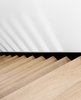 Modern home with Staircase, Wood Tread, and Metal Railing. wood stairs Photo 16 of Résidence à Stoneham