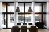 Modern home with Windows, Metal, and Picture Window Type. Living indoor/outdoor Photo 2 of Résidence à Stoneham