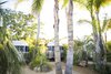 Modern home with Exterior, Airstream Building Type, Metal Roof Material, and Metal Siding Material. Located in Eastern Ojai, Caravan Outpost enjoys close proximity to downtown, yet its oasis-like enclosure of palm trees and lush landscaping makes you feel a world away. Photo 2 of Airstream Caravan Outpost