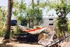Modern home with Exterior, Airstream Building Type, Metal Roof Material, and Metal Siding Material. The Airstreams are spaced far enough apart for privacy, and each one comes with its own private patio and hammock. Photo 7 of Airstream Caravan Outpost