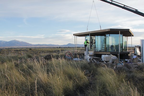 OFIS Architects assembled the structure in around a week.