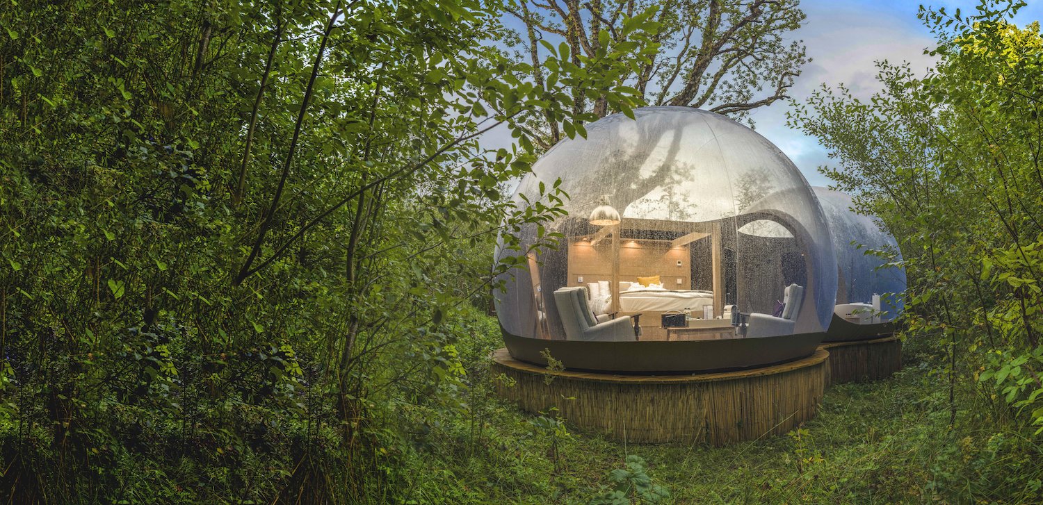 The Bubble Domes are a popular romantic getaway choice.