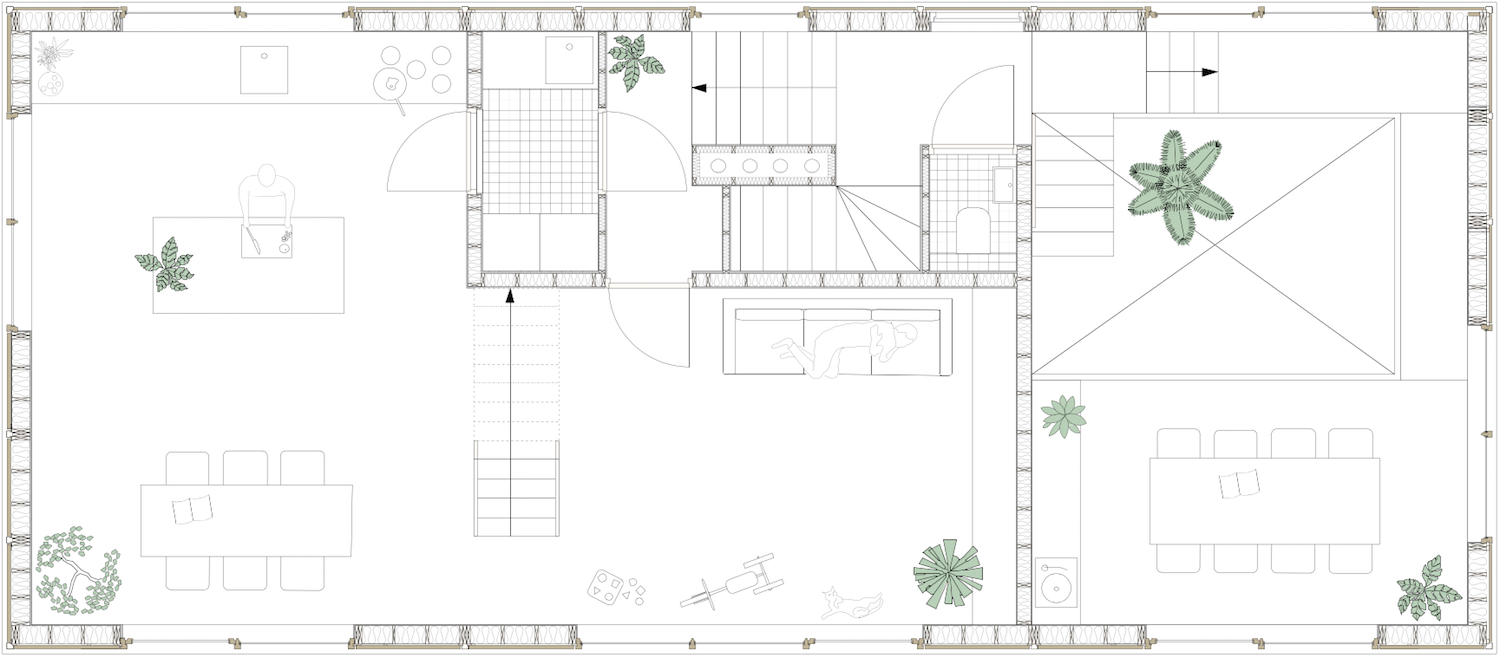 Tatami House upper floor plan