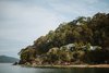 Modern home with Outdoor, Trees, and Boulders. The shack is only accessible via two ways: taking a boat across Pittwater Bay or hiking through the Ku-ring-gai Chase National Park. Photo 2 of The Little Black Shack