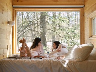 As a digital detox destination, the cabins are WIFI-free and have little-to-no cell service.
