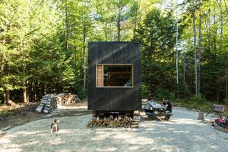 Each campsite has multiple cabins that are spaced far enough part to preserve privacy.