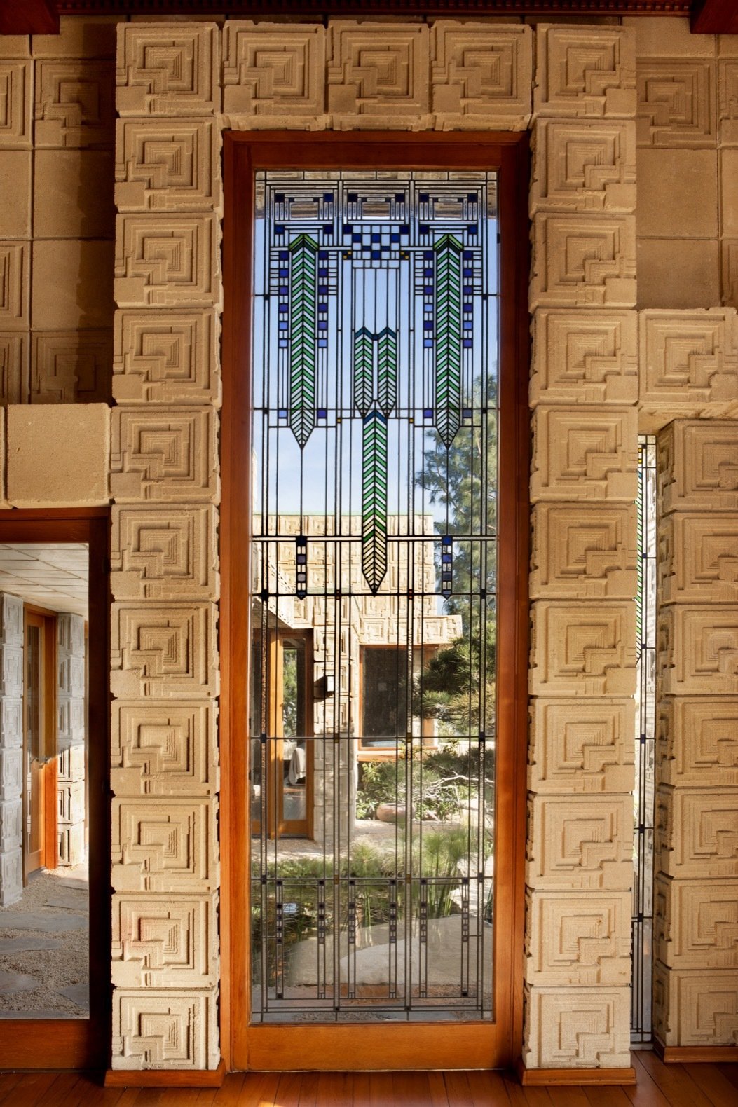 Photo 18 of 23 in Frank Lloyd Wright’s Iconic Ennis House Is Listed For