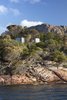 Modern home with Outdoor, Slope, Trees, Woodland, and Shrubs. The nine pavilions are perched atop the beautiful, weathered pink granite of the Freycinet Peninsula. Photo 13 of Freycinet Lodge