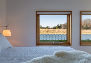 A look inside one of the two bedrooms.