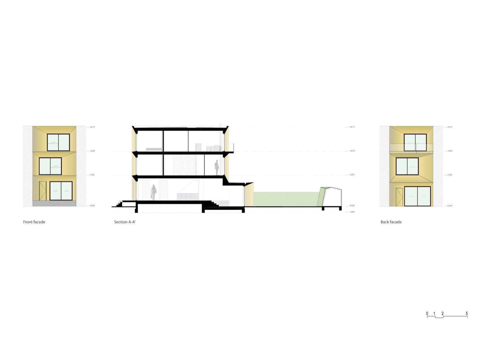 Photo 11 of 12 in A Sculptural Brass House Glows Like a Jewel in