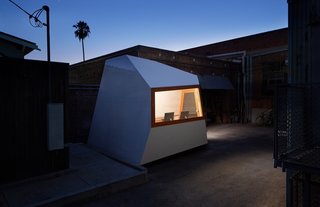 The Lighthouse office is clad in fiberglass with Awlgrip topcoat.