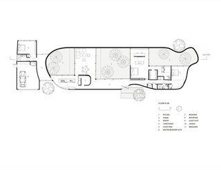 Roofless House floor plan