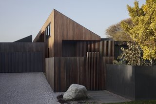 The energy-efficient home includes water tanks plumbed into sanitary units and double glazing throughout.