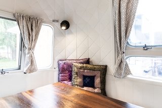 "To our surprise, the inside four corners of the walls, made of triangular painted panelling, took the longest to do," Annie says. "It took about three to four weeks to complete them. At one point, we thought of changing the design, but persistence and patience brought it together and those corners are a piece of art in themselves!"