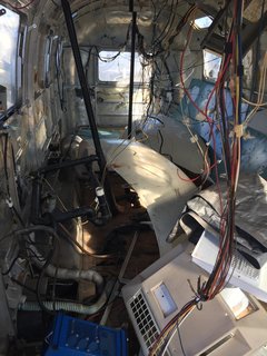 "We purchased this trailer online without seeing it," Annie says. "She was in Ontario while we were in Florida. When we picked her up, at first I was a bit discouraged. The interior was a mess and the exterior needed a lot of work/love!"