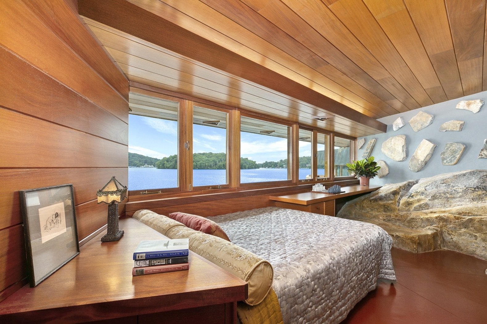 Photo 15 of 25 in Own a Private Island With a Frank Lloyd Wright