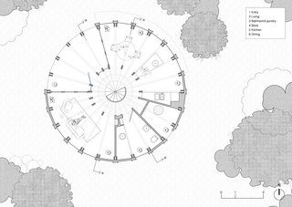 St Andrews Beach House lower floor plan