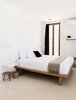 Modern home with Bedroom, Bed, Night Stands, Recessed Lighting, Shelves, and Concrete Floor. All of the carpentry and balcony steel work were constructed by local craftsmen. Photo 12 of Casa Pueblo Tulum