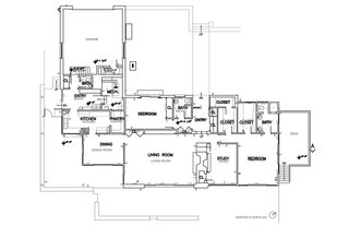 Floor plan of the original house.