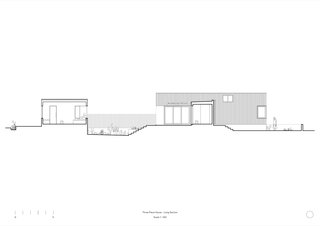 Three Piece House site plan section