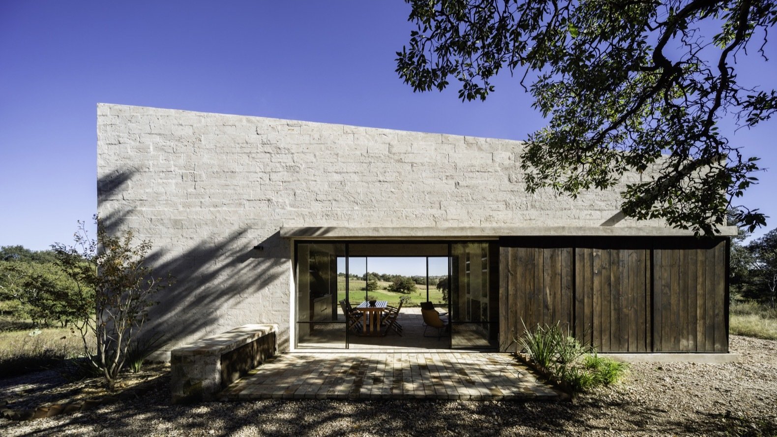 When the home isn't inhabited, the brothers secure the building with heavy treated pine screens.