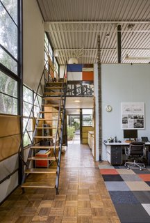 The double-height spaces gives the home greater flexibility and a sense of airiness.
