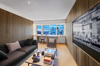 West-facing windows offer stellar views of the Jefferson Market Library Clock Tower, the West Village, and New Jersey beyond.