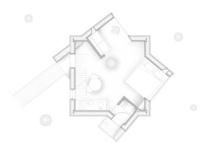 Løvtag cabin main floor plan