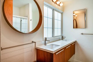 The bathroom has also been recently updated.
