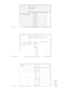 Harrison St. House Back House floor plans