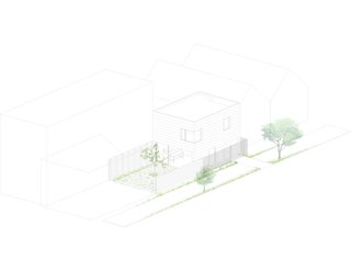 Harrison St. House Back House Drawing