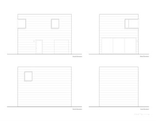 Harrison St. House Back House elevations