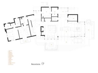 Orcas Island Retreat main level plan