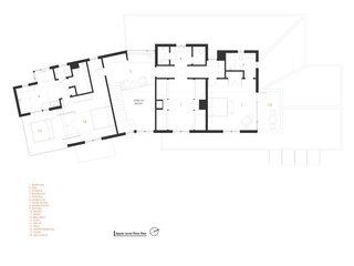 Orcas Island Retreat upper level plan