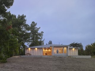 "The relation between the wooden structure and the soil is my favorite part of the project," says Lehmann. "The wall studs are separated from the ground by one inch, screwed to a galvanized metal piece, which is then screwed to the floor slab."