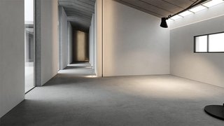 The interior of the Jalil Peraza-designed housing concept, which could be part of Yeezy Home's line of affordable prefab houses.