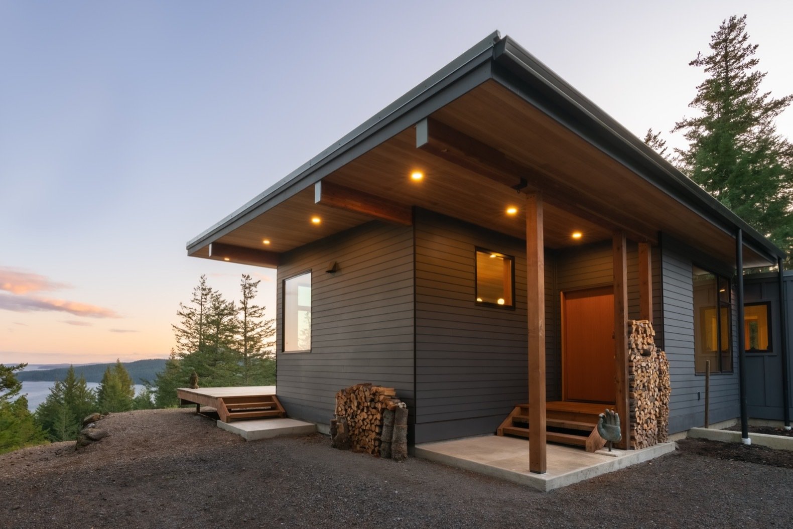 Photo 5 of 11 in A Prefab Home Soaks Up Dreamy Island Views in the