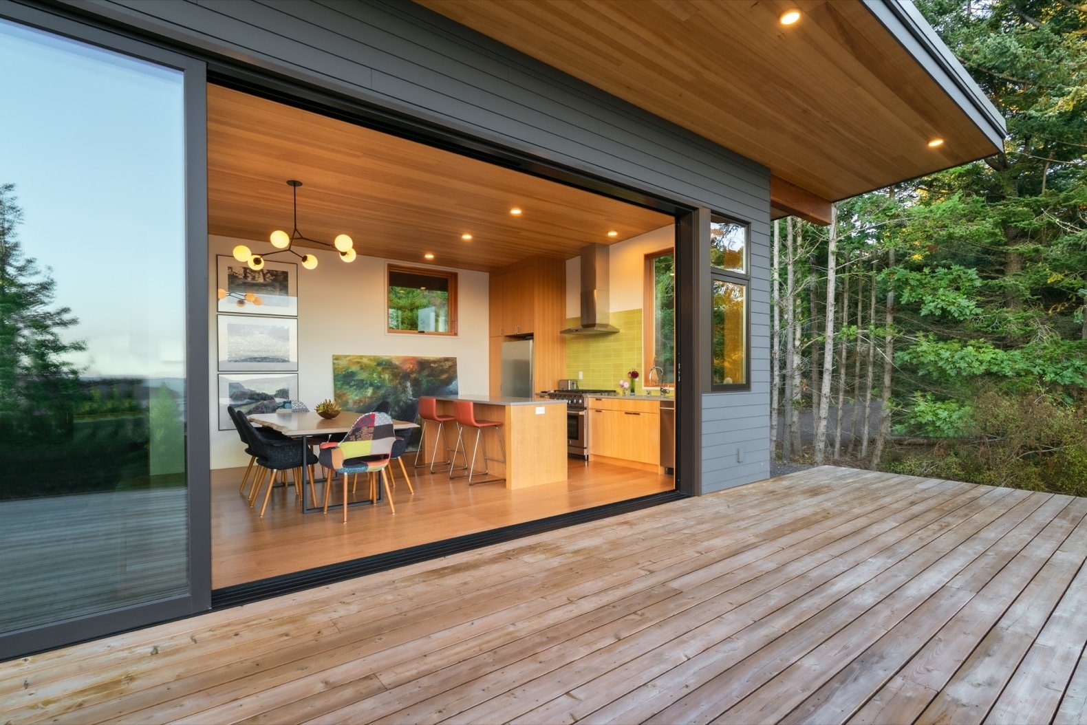 Photo 8 of 11 in A Prefab Home Soaks Up Dreamy Island Views in the