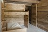 Modern home with Bedroom, Bed, and Marble Floor. Bedroom Photo 20 of Renovation of an Alpine Barn