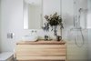 Modern home with Wood Counter. Bespoke bathroom counter Photo 12 of The Oak Residence by Quiet Studios